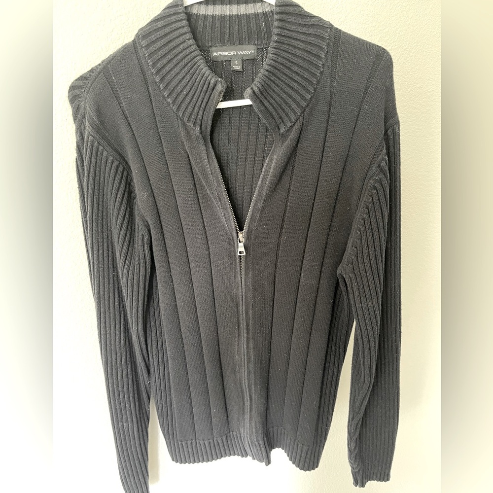 Black cardigan